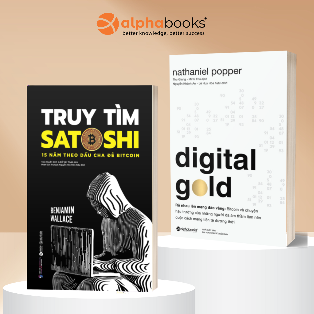 Combo Sách: Truy Tìm SATOSHI + Digital Gold - Rủ Nhau Lên Mạng Đào Vàng